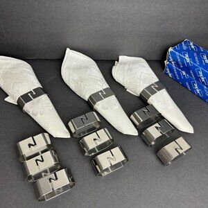 ZEPTER X-164 1W Stainless Steel 18 10 Napkin Rings Holder Set of 12 pcs w/box